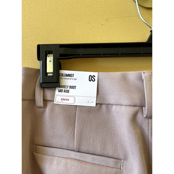 Express Columnist Bootcut Mid Rise Stretch Trousers Office Pants Pink Size 0 - Picture 6 of 9